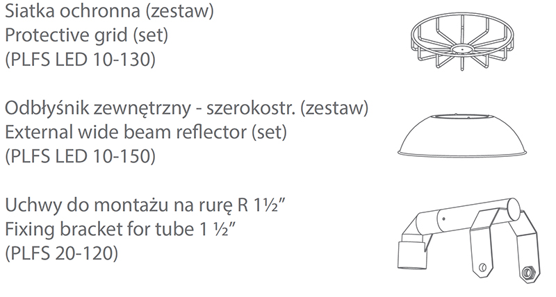 PLFS LED akcesoria