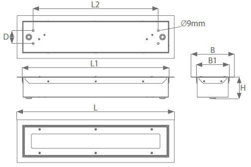 INV320LED RC wymiary