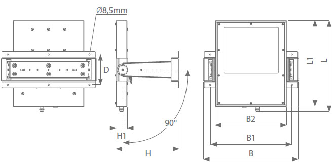 HPL425LED wymiary