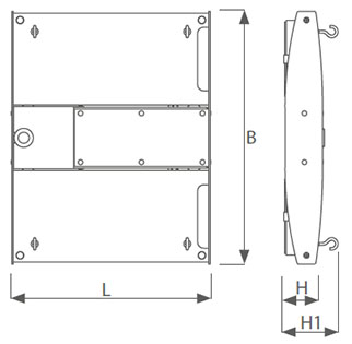 HPL430LED wymiary