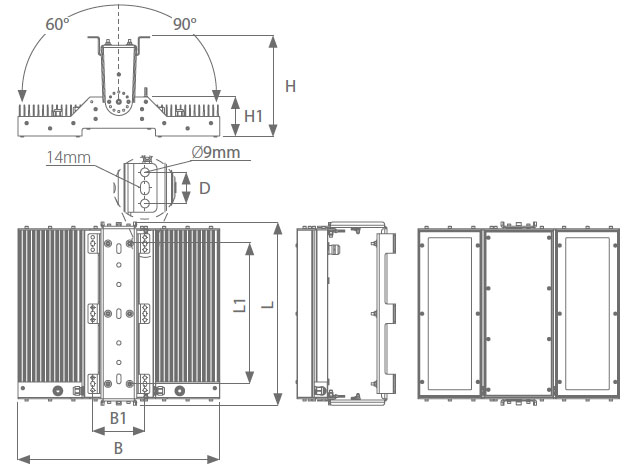 HPL440LED wymiary