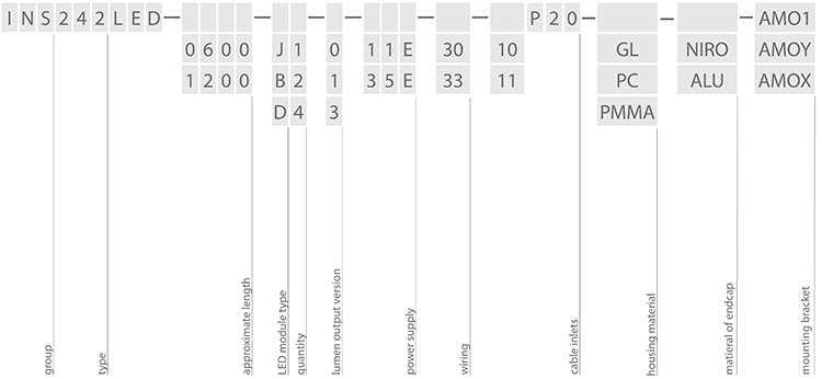 INS242LED options